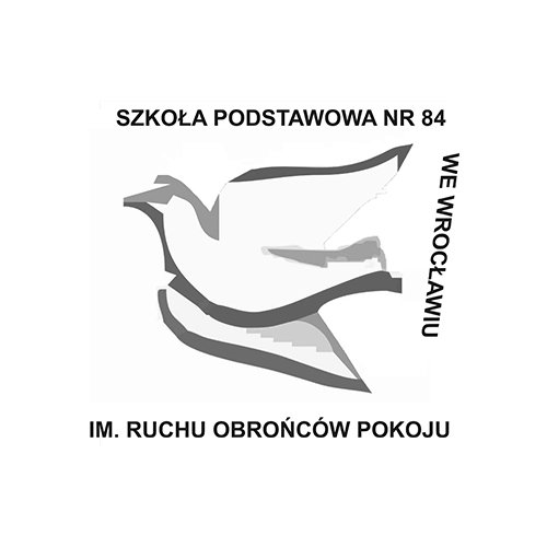 Logo Szkoły Podstawowej nr 84 we Wrocławiu im. Ruchu Obrońców Pokoju
