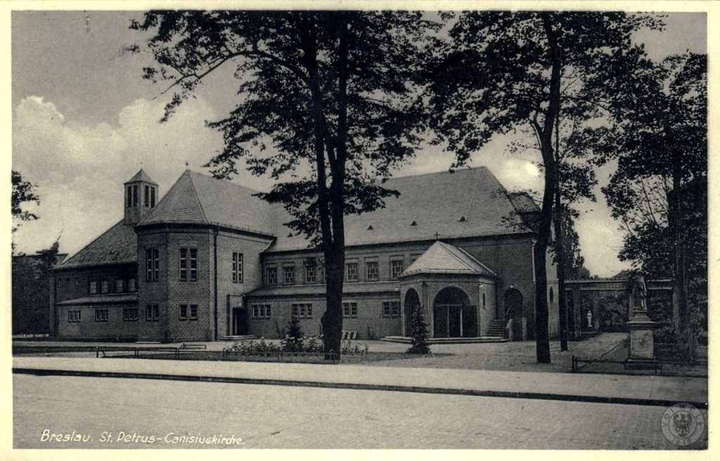 Kościół Piotra Kanizjusza (St. Petrus Canisius Kirche) przy ul. Grunwaldzkiej 59-63. Źródło: https://polska-org.pl/807365,foto.html?idEntity=509112