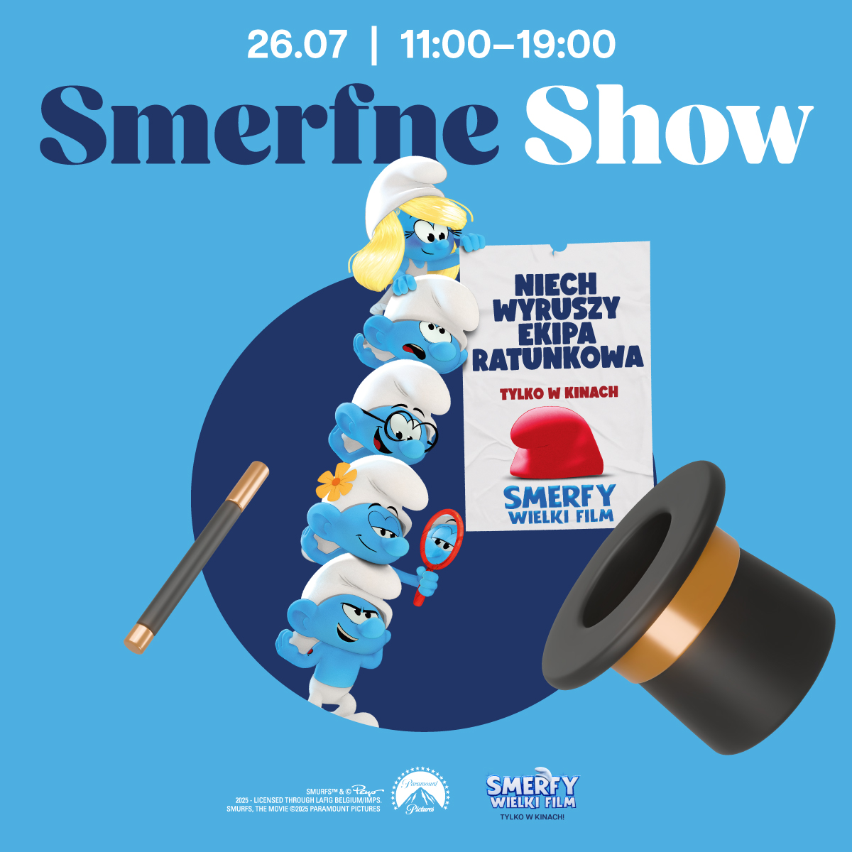 Smerfne show z Jasiem Dąbrowskim i rekordem Guinnessa!