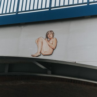 Instalacja malarska autorstwa Krzysztofa Rubacha ŻBIK.